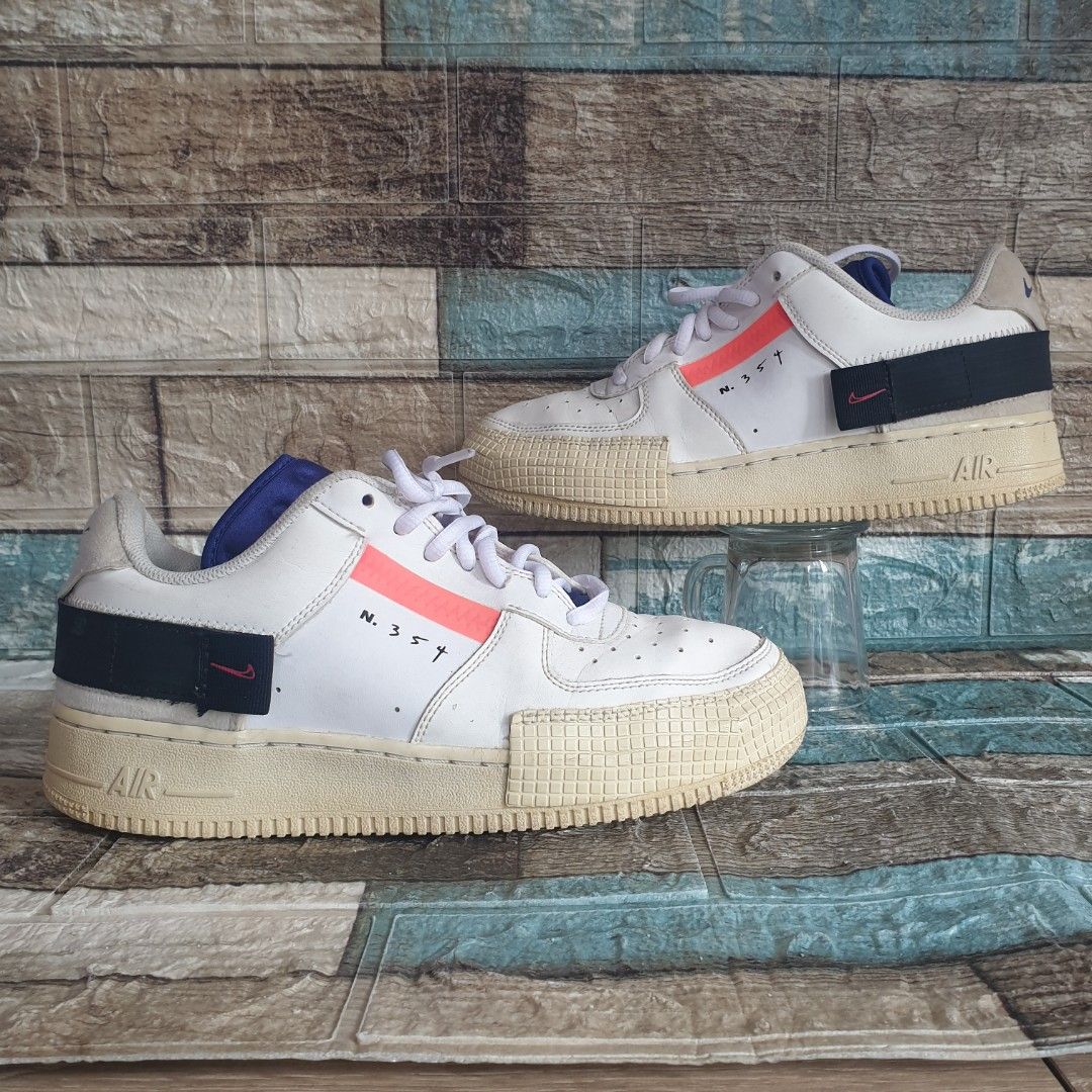 Nike Air Force Low Drop Type 'Summit White', Fesyen Pria, Sepatu