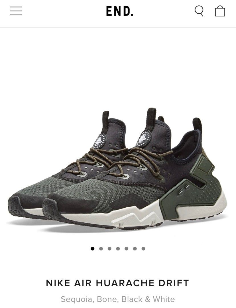 Nike Air Huarache Drift Sequoia Bone Black White