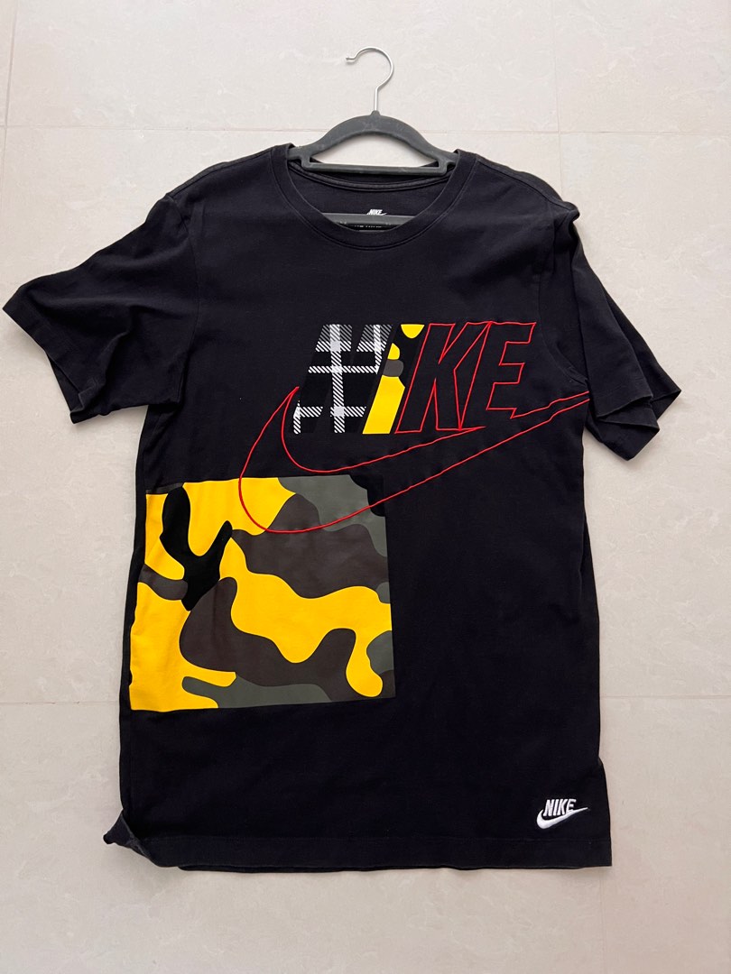 Nike black print t shirt Men s Fashion Tops Sets Tshirts