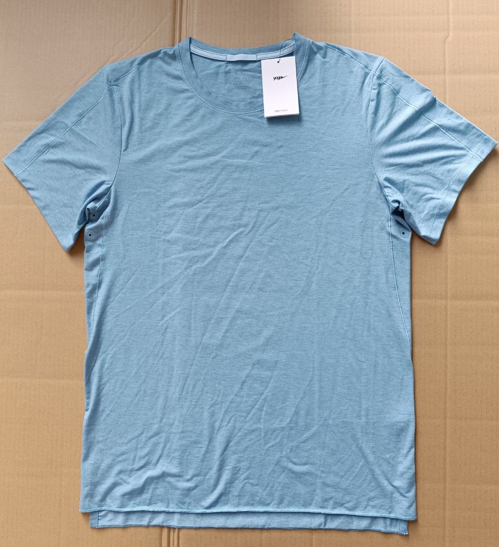 Nike Yoga Dri-Fit t-shirt in blue, DM7825-441