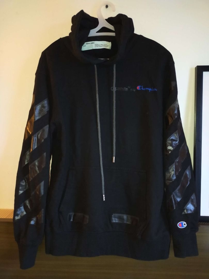 Off white x champion hoodie online