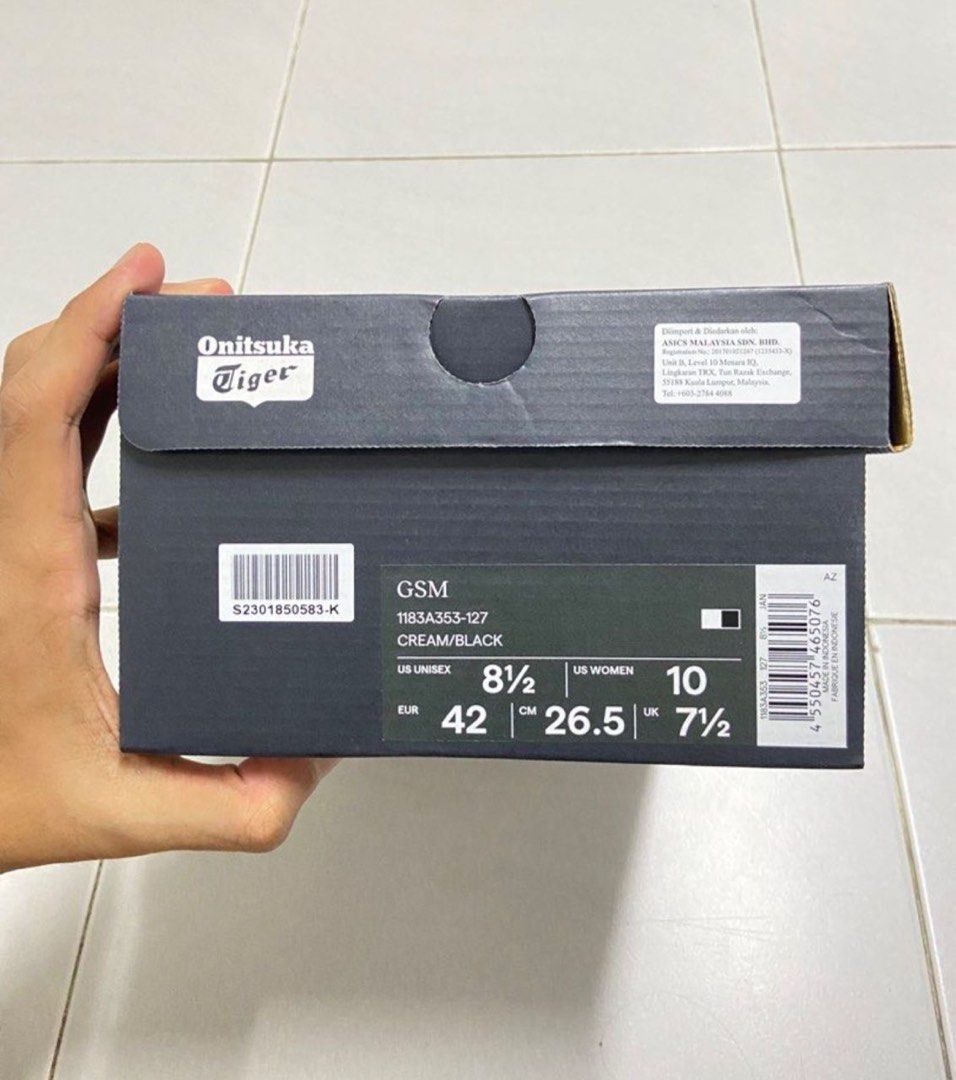 ONITSUKA TIGER GSM CREAM BLACK