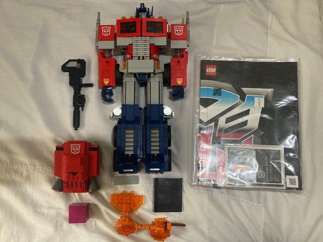 Lego Optimus Prime Lego 10302 (Category: Lego & Building Sets) located in Makati City. Submitted by fortmax (Listing ID 1289481283, Image 3). Description: For Sale: Lego 10302 Optimus Prime Built, 100% complete with instructuon manual and spare elements. Stickers Unapplied. 9,000 Check out my other items! .