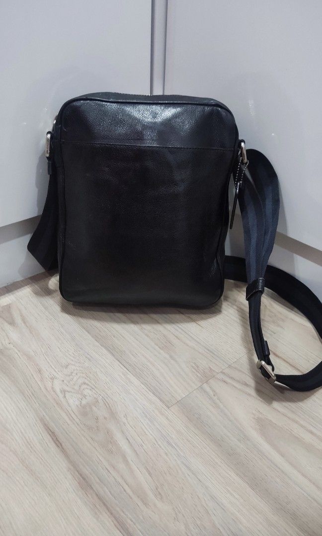 Coach men's charles flight bag deals saddle