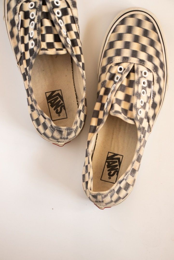 Vans authentic cheap blur check
