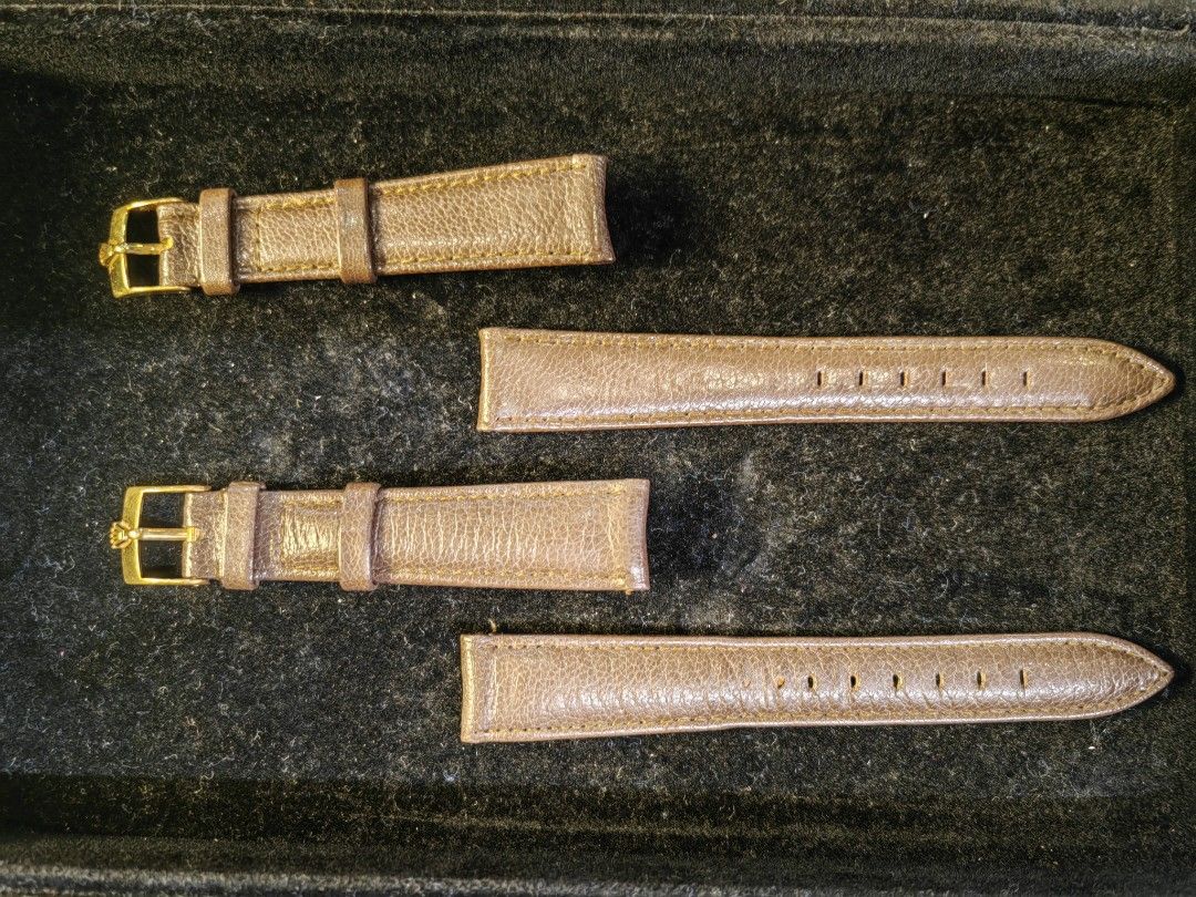 Original rolex best sale leather strap
