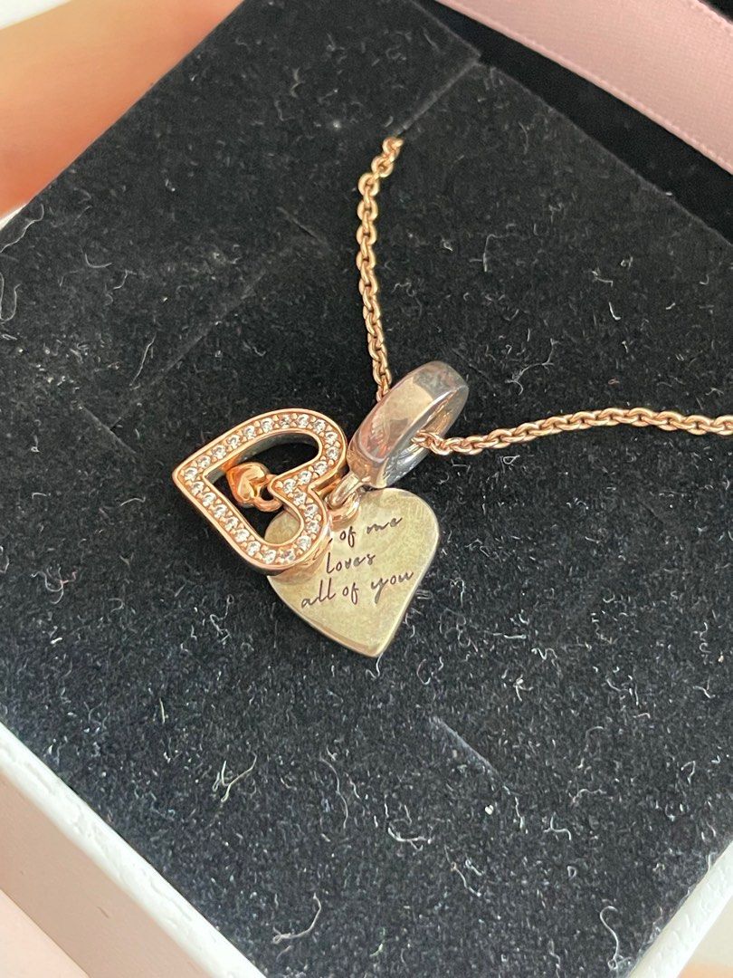 Newbridge Silverware Double Heart Pendant Necklace Silver | Cilento  Designer Wear