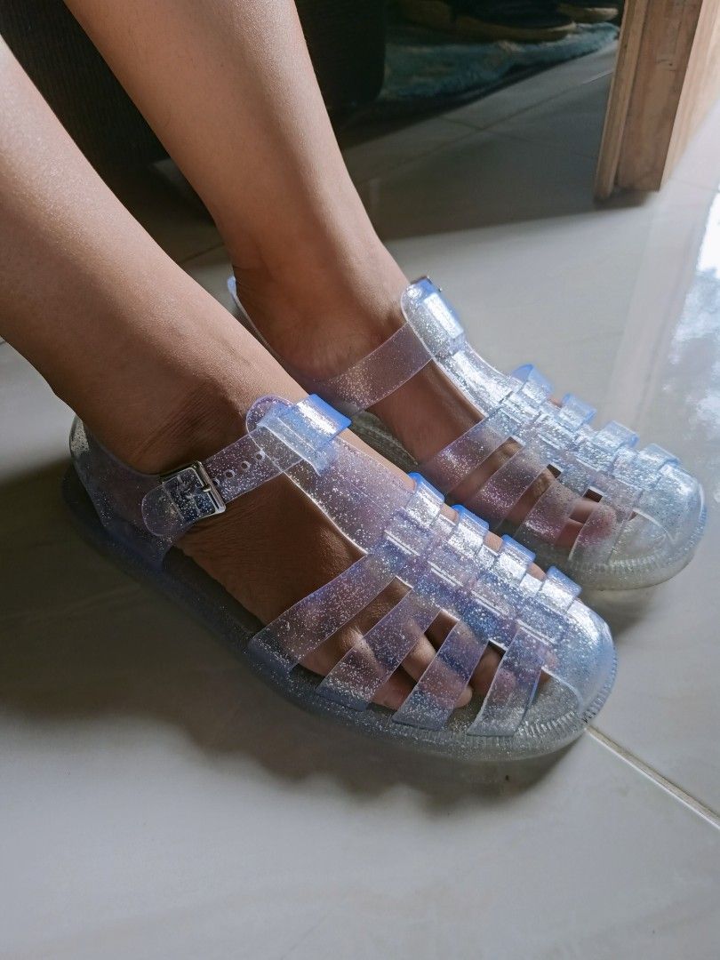 Payless Chrissie Sandal Jelly Clear Fesyen Wanita Sepatu di Carousell