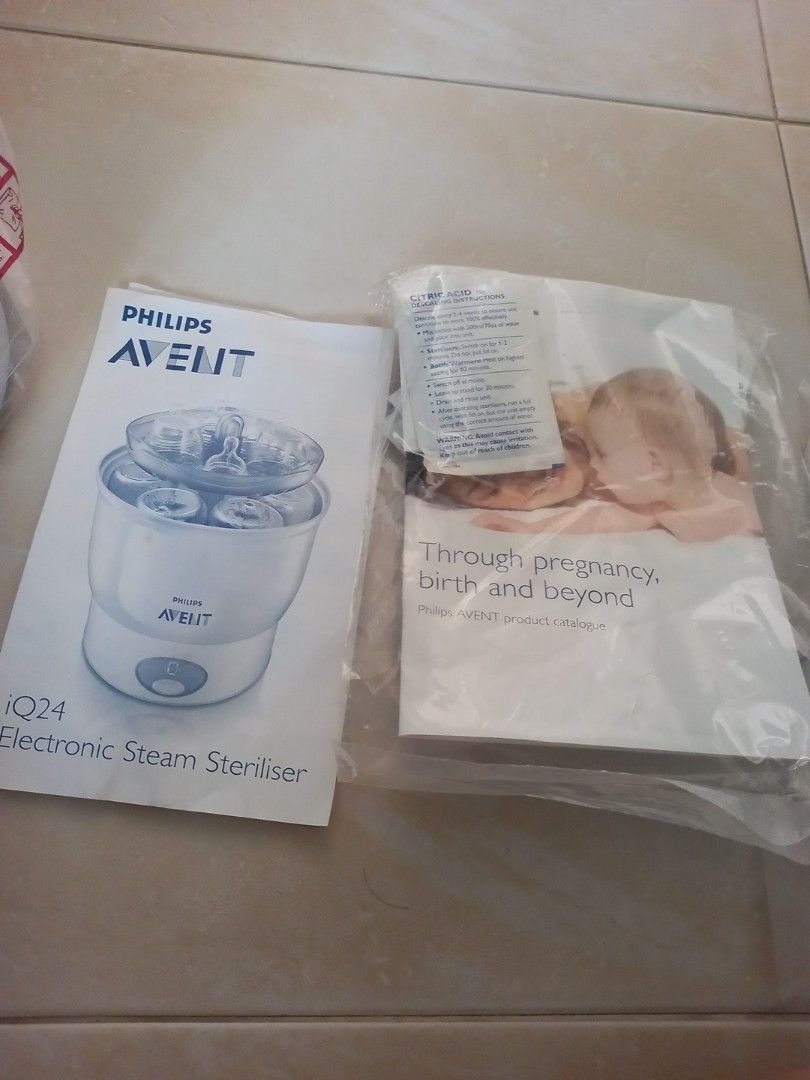 Iq24 avent discount sterilizer instructions