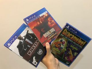 PS4 Playstation 4 Games - Resident Evil VR Biohazard Gold Ed HITMAN Definitive GUACAMELEE One Two Punch Collection
