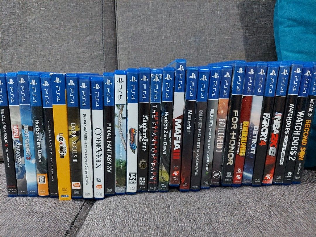 PS4 PS5 Games For Sale (Category: PlayStation) located in Santa Rosa. Submitted by agentred1142 (Listing ID 1289563443, Image 1). Description: FOR SALE / TRADE PS5 GAME Horizon Forbidden West - 1500 PS4 GAMES COD Modern Warfare 1 - 1200 COD Modern Warfare 2 - 2000 Mafia 3 - 500 Avengers - 700 Watch Dogs 1 Complete Edition - 500 Watch Dogs 2 - 600 Final Fantasy 15 - 600 CodeVein - 500 Dynasty Warriors 8 - 500 Horizon Zero Dawn - 500 Infamous Secon