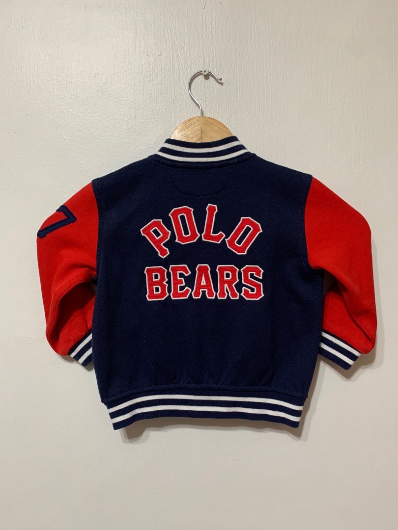 Polo bear varsity jacket discount