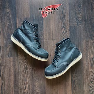 RED WING® BOOTS USA | 8130 6" Classic Moc Toe Black Chrome