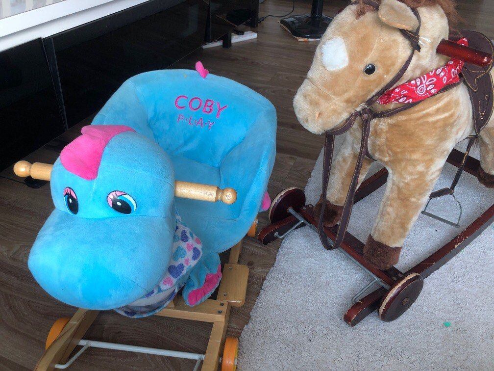 Rhino rocking store horse
