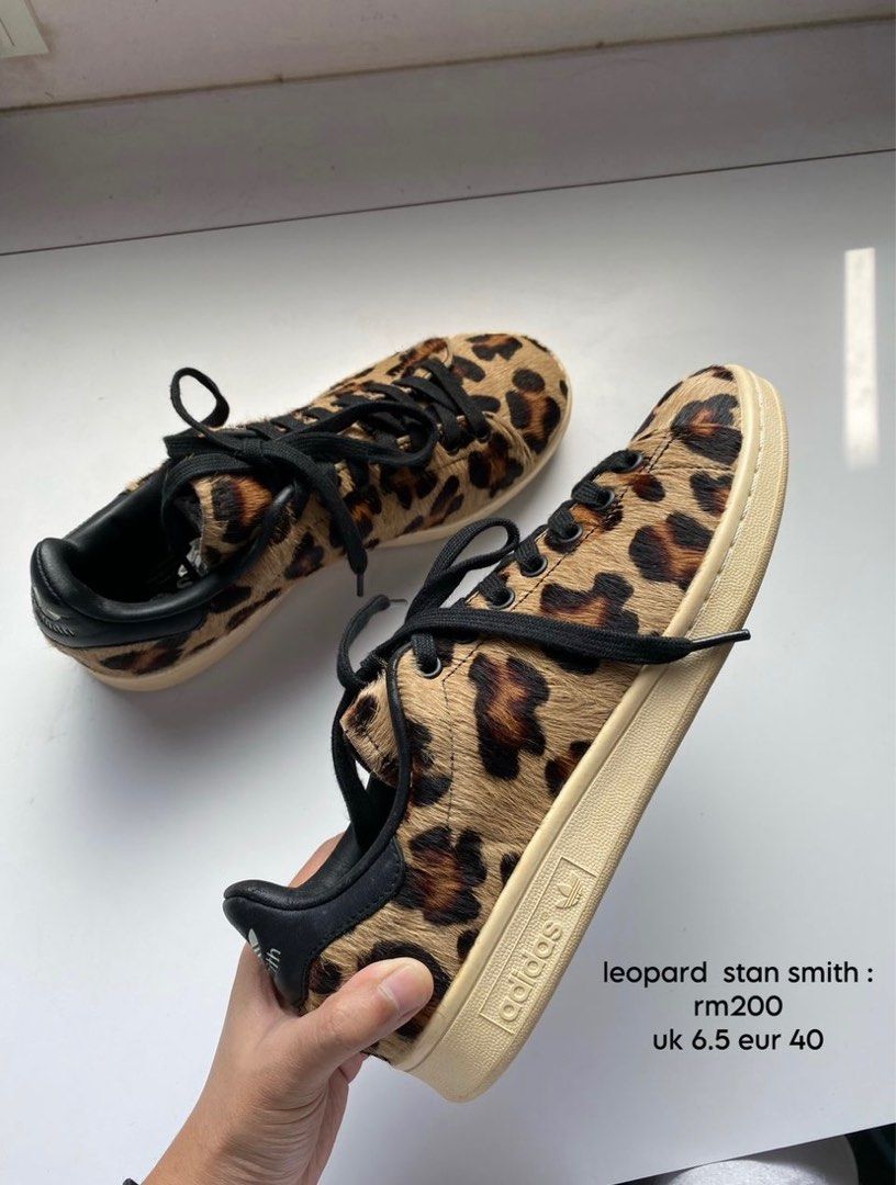 Stan smith hotsell leopard print sneakers