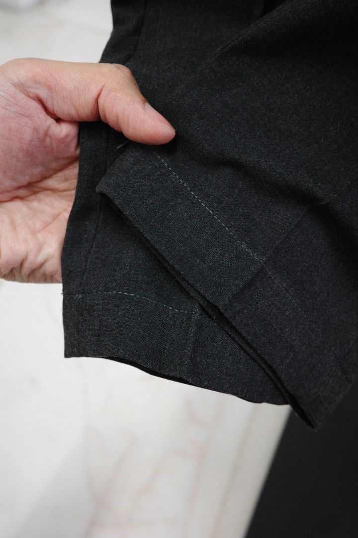 Topman Mens Grey Striped Polyester Trousers Size 36 L27 in Regular But –  Preworn Ltd