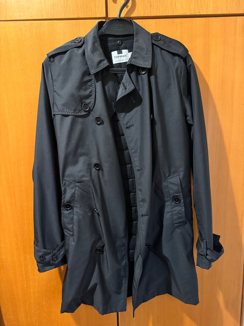 Topman Trench Coat Carousell