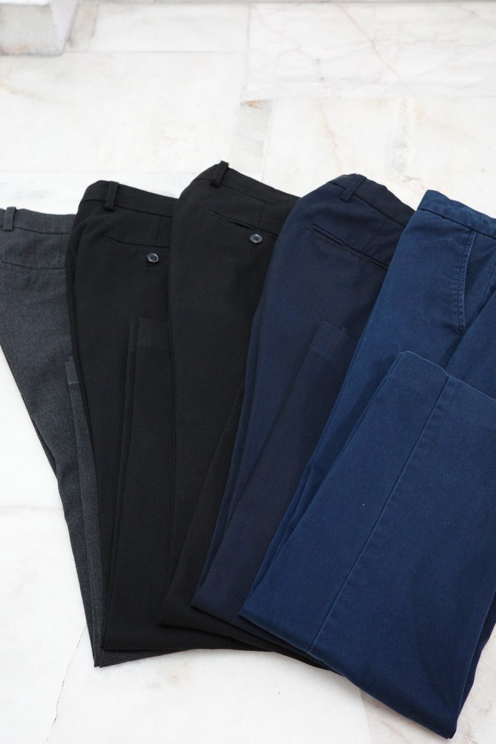 TOPMAN Pleated Cuffed Pants Slim Trousers Plaid Stretch Red Black Casual  30R | eBay