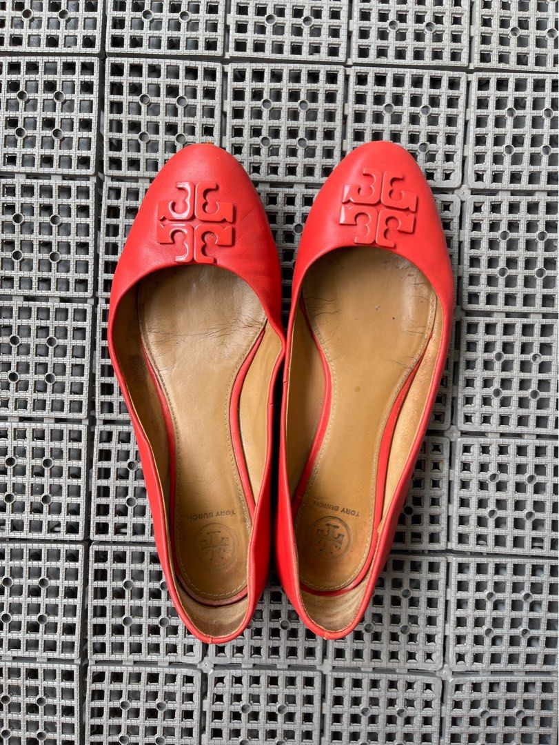 Orange tory burch hotsell shoes