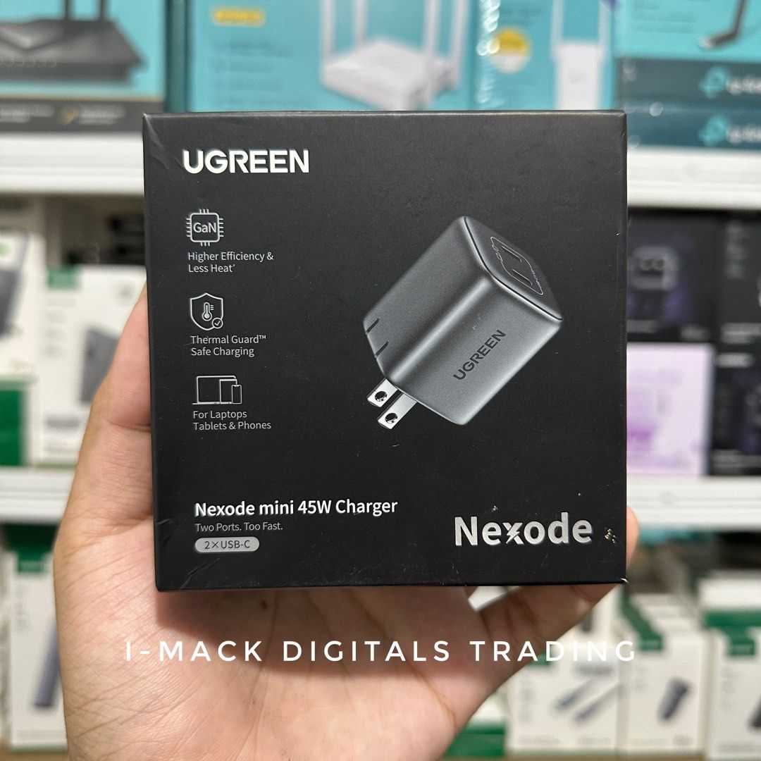 UGREEN 45W DUAL TYPE C PORT NEXODE GAN ADAPTER (Category: Chargers & Cables) located in Taguig. Submitted by imackdigitalstrading (Listing ID 1289594319, Image 1). Description: .