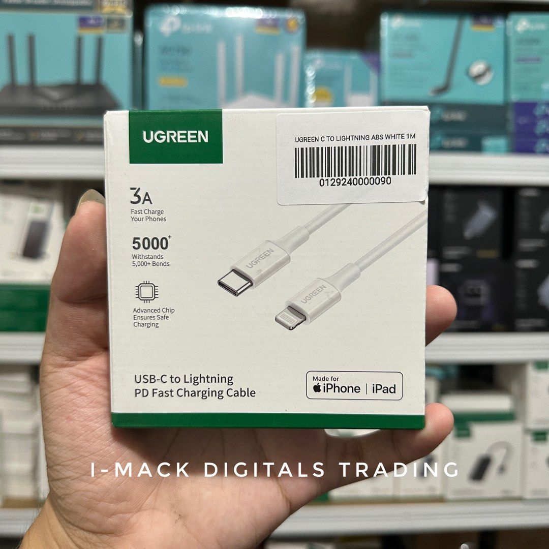 UGREEN TYPE C TO LIGHTNING CABLE ABS RUBBER (Category: Chargers & Cables) located in Taguig. Submitted by imackdigitalstrading (Listing ID 1289361786, Image 1). Description: .