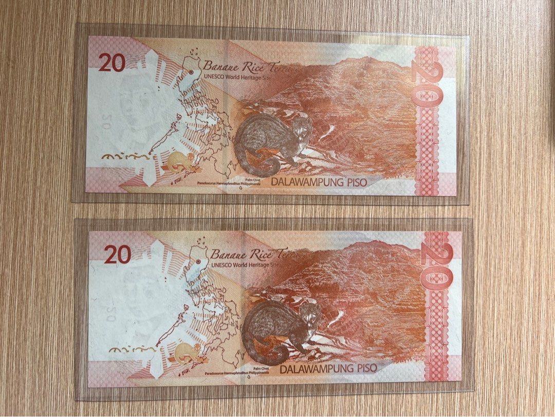 菲律賓UNC20比索香港HK冠號999999+百萬號, 興趣及遊戲, 收藏品及紀念品, 錢幣- Carousell