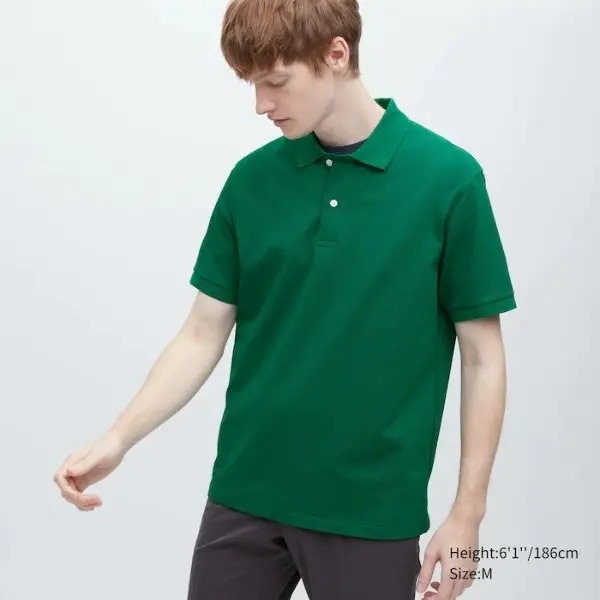 Dry pique clearance polo shirt uniqlo