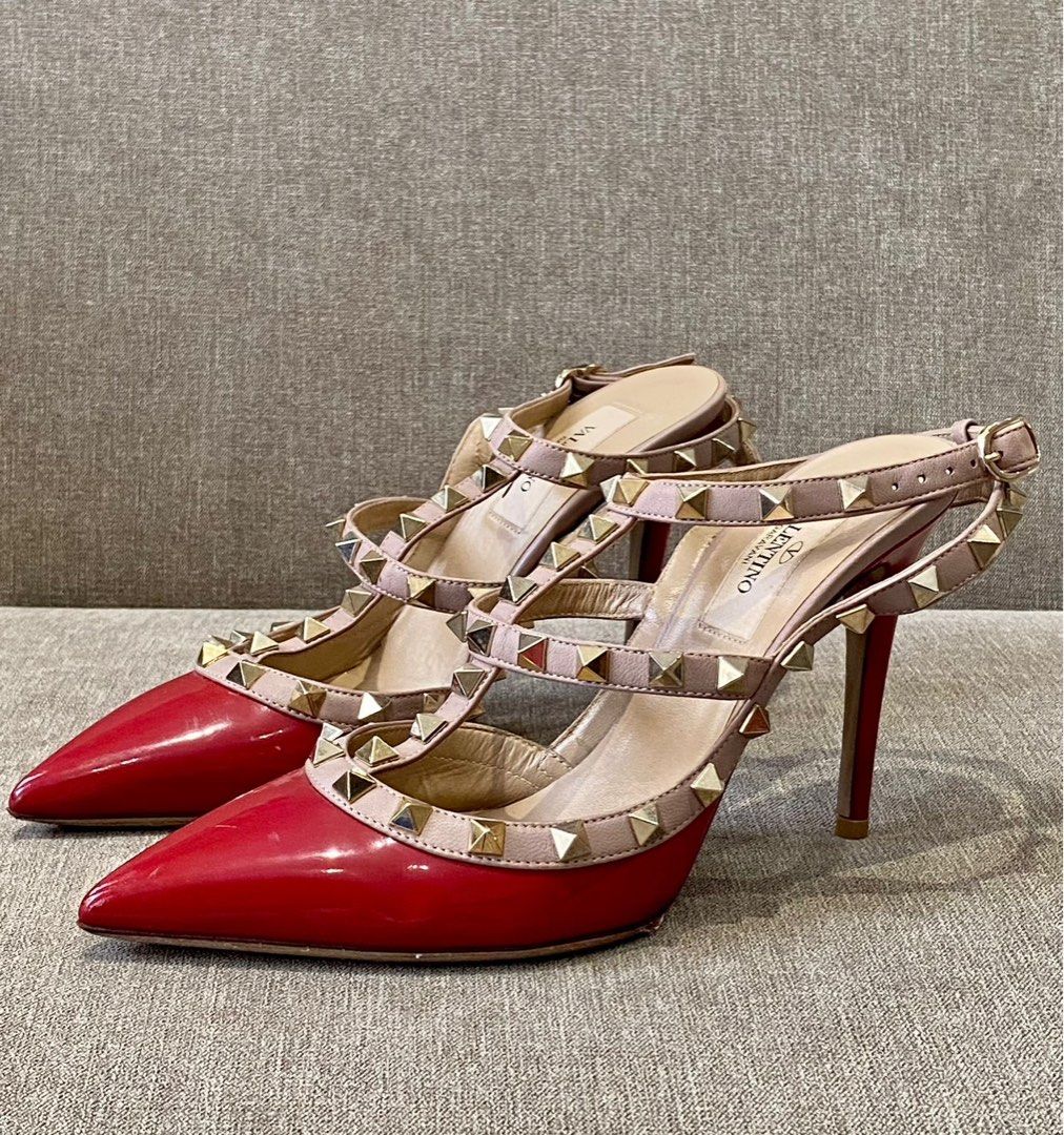 Valentino Garavani rock studded heels Women s Fashion Footwear Heels on Carousell