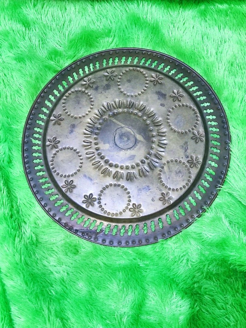 Vintage Arabic Brass Jeweled Dallah Aftaba Decanter Set / Tea set Arab