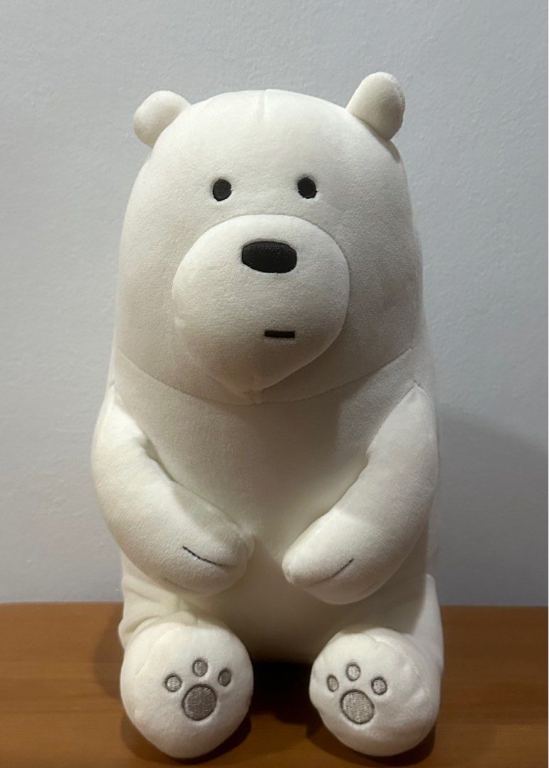 We Bare Bears Lovely Sitting Plush Toy Ice Bear