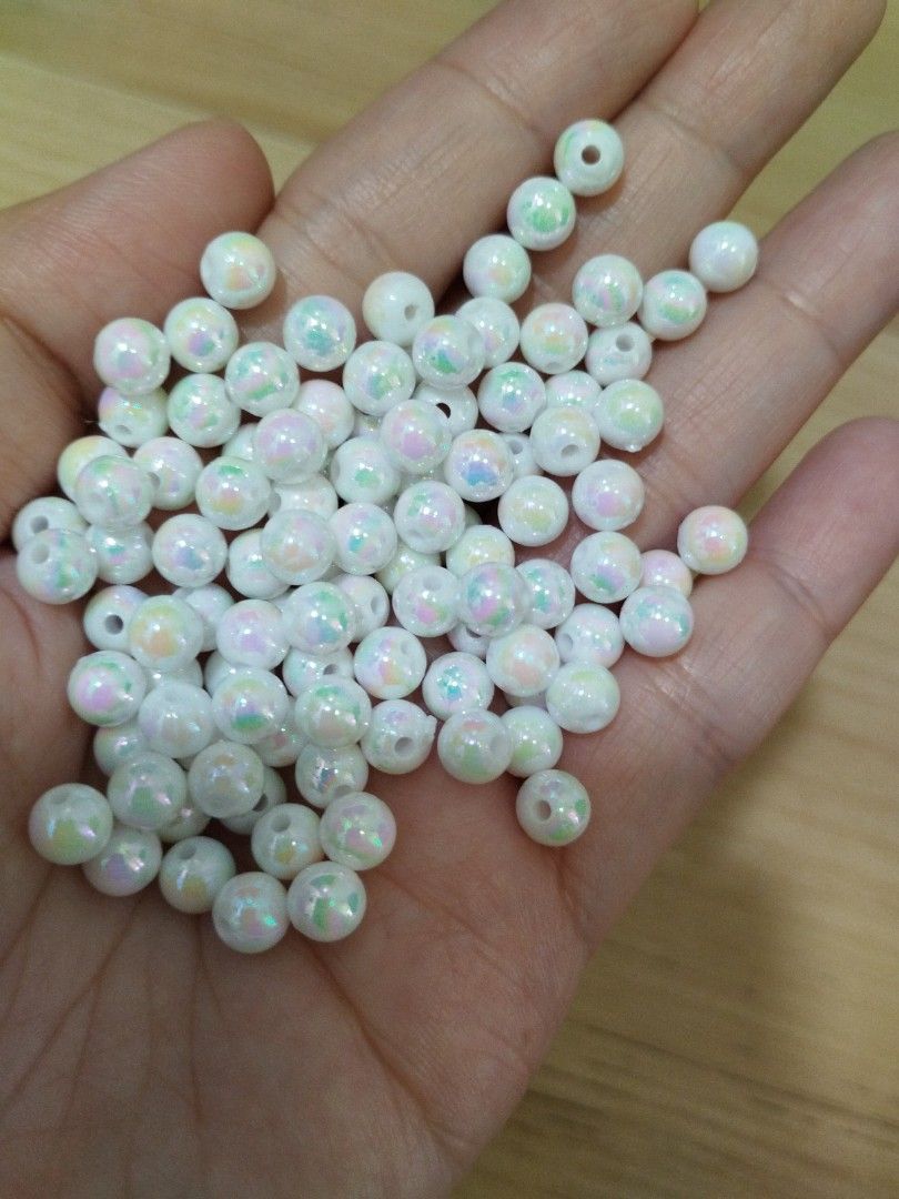 White discount pearl beads