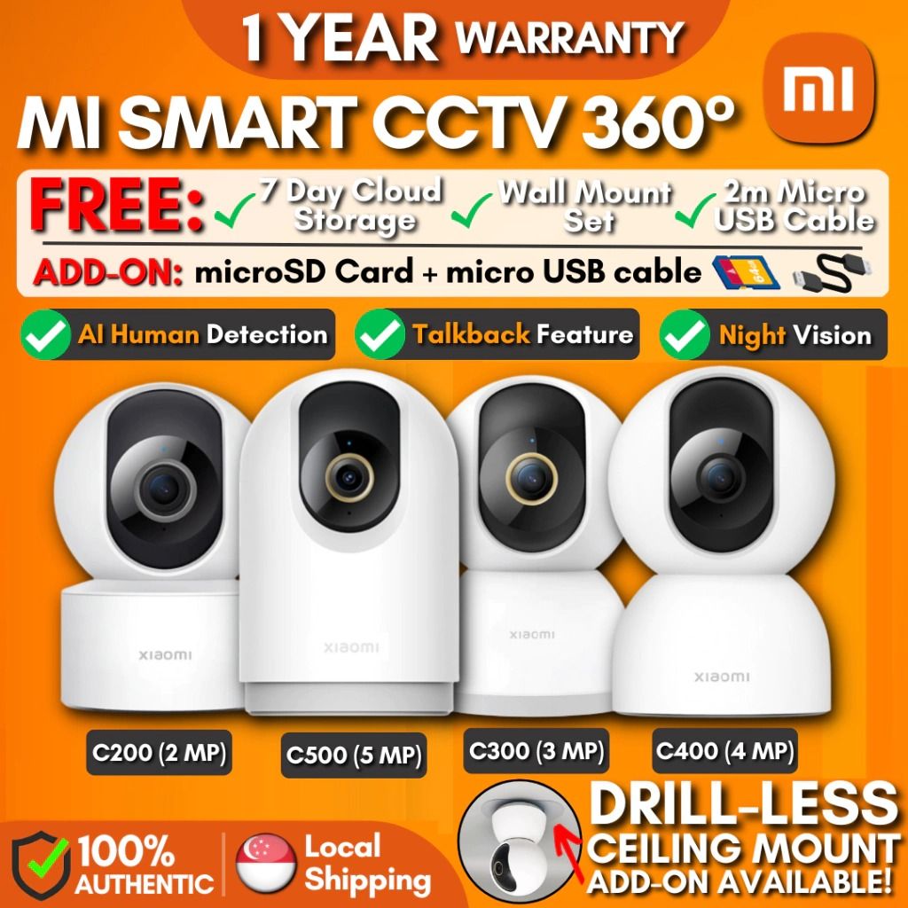 Xiaomi Smart Camera C300, Furniture & Home Living, Security & Locks,  Security Systems & CCTV Cameras on Carousell