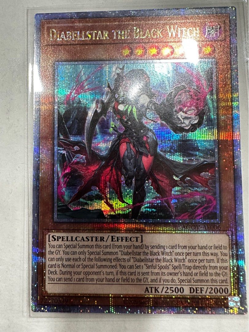 dark witch yugioh card Diabellstar the Black Witch RA03-EN032 main image 1