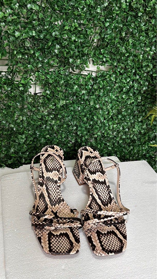 Zara snake print sandals cheap