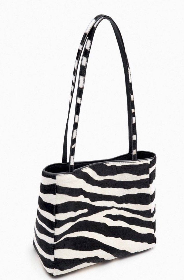 Super Sale Zara leather tote bag in zebra pattern Women s Fashion Bags Wallets Shoulder Bags on Carousell