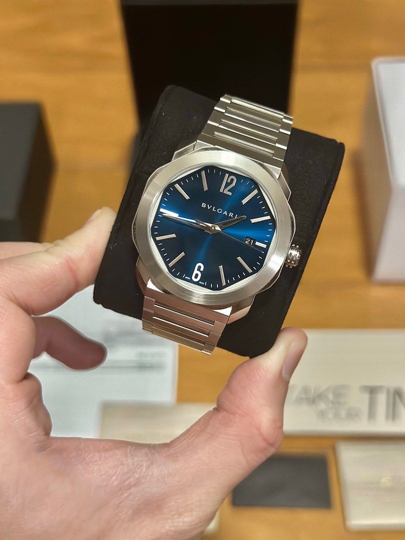 2023 Bvlgari Octo Roma 41mm (Category: Luxury Watches) located in Makati City. Submitted by timefocusph (Listing ID 1289840979, Image 2). Description: For sale: 2023 Bvlgari Octo Roma 41mm - Ref. 102856 - Gerald Genta design - Box and papers, and official receipt - Like brand new condition Purchased for HKD 59,300.00 or ~PHP420,000. Selling this one for PHP 320,000.