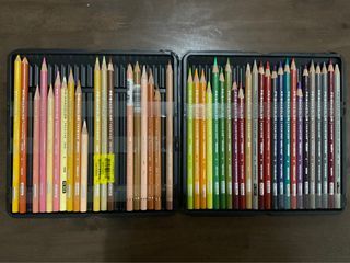 43 pcs. (37 Prismacolors, 5 Polychromos, 1 Caran d'Ache) used color pencils (20% off: 1,500 to now 1,200)