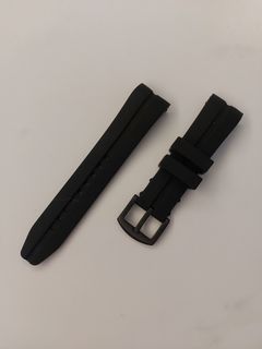 💥 🎇【手錶配件】NOS 倉底貨 黑色 橡膠錶帶連扣64216661658114110