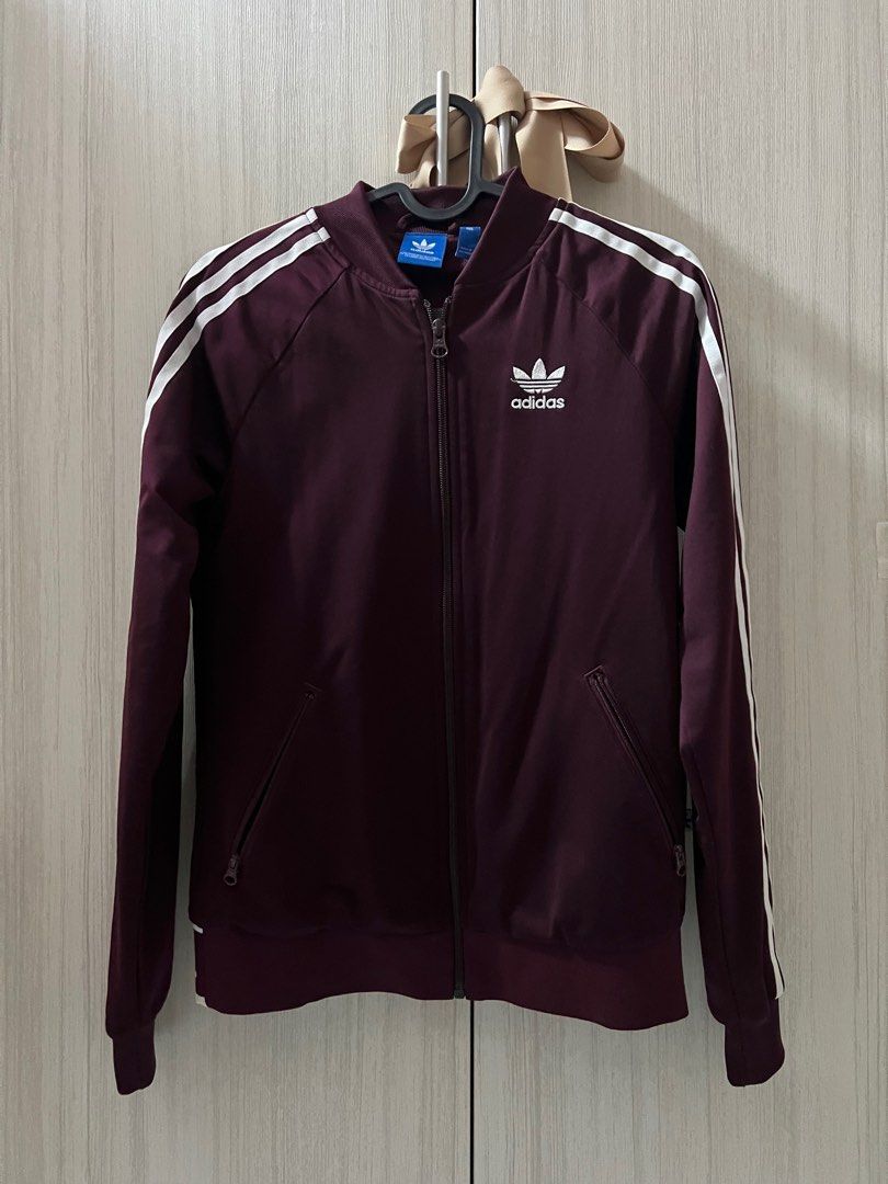 Maroon adidas new arrivals zip up jacket