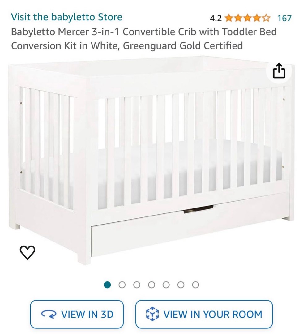 Mercer 3 in 1 crib cheap