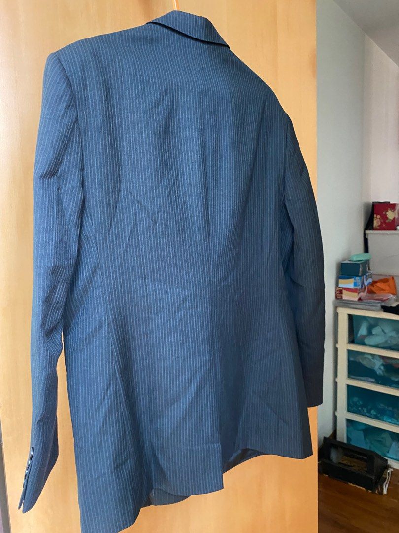 Raymond Black Blazer business coat jacket size L