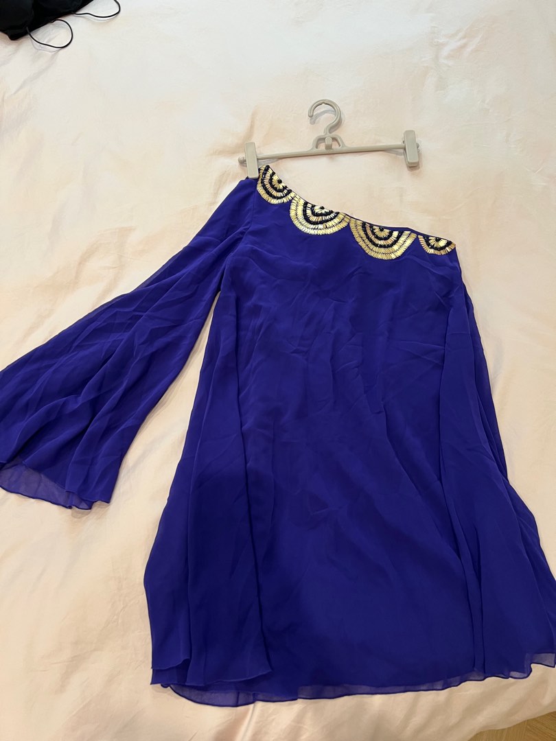 Purple and blue dress on sale