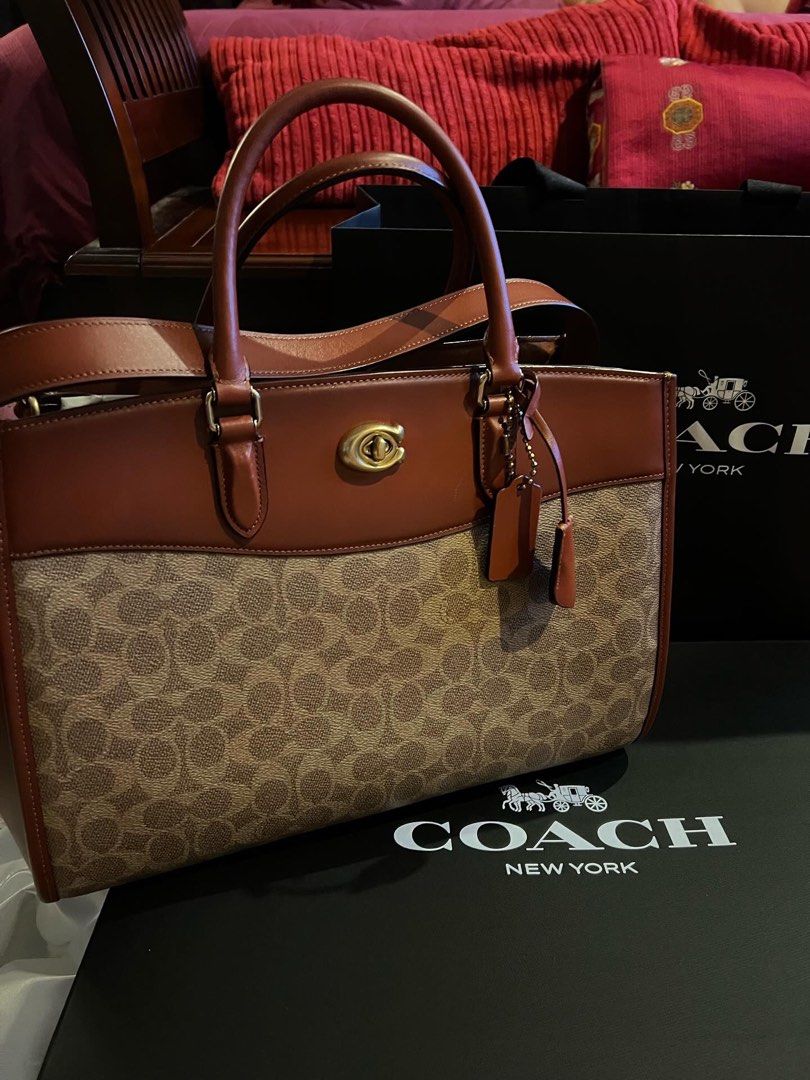 Brown Coach Bag Luxury Bags Wallets on Carousell