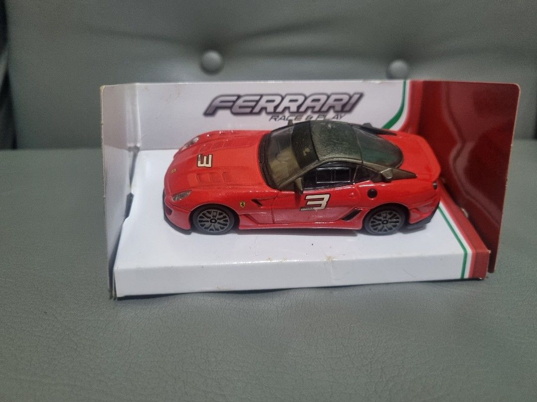 Burago Ferrari 599XX 1/43 (Category: Vehicle & Diecast Models) located in Silang. Submitted by samflores2k4t7 (Listing ID 1289739763, Image 3). Description: For sale Burago Ferrari 599XX Scale 1/43 Issue faded paint roof.