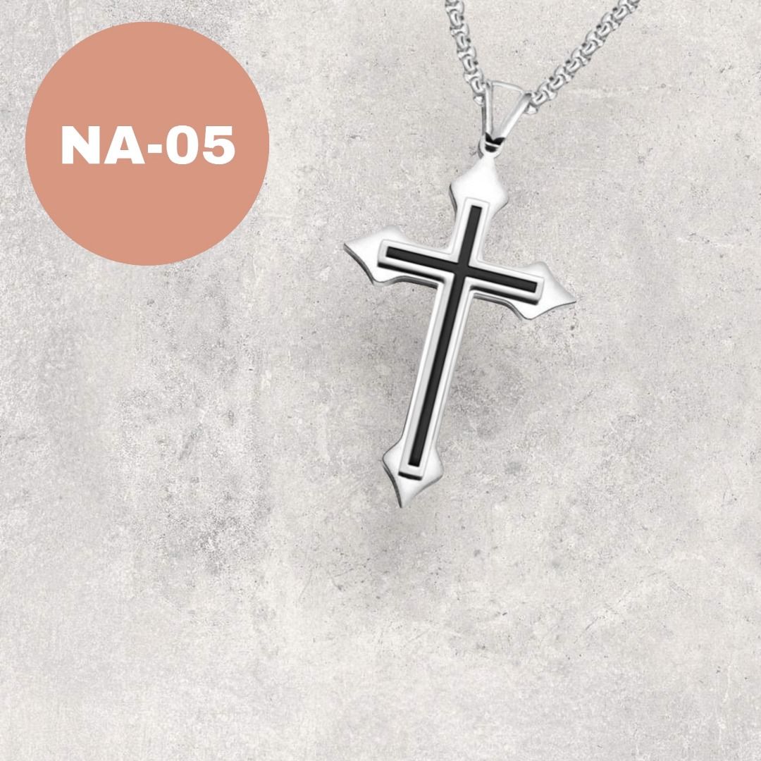 Religious best sale necklaces mens