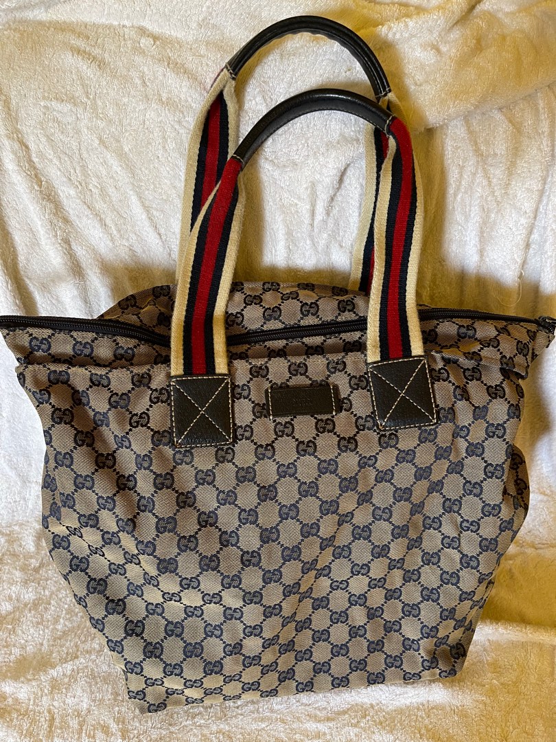 Gucci canvas tote bag vintage new arrivals