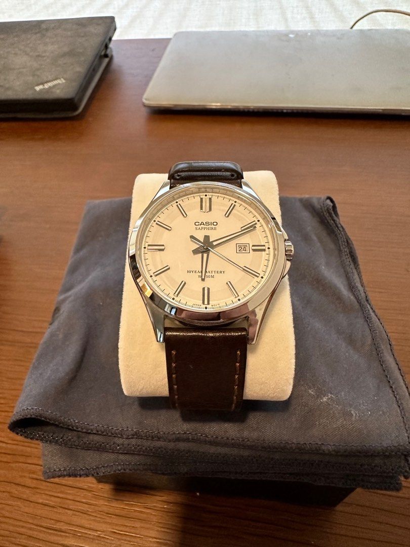Casio sapphire 10 year battery sales