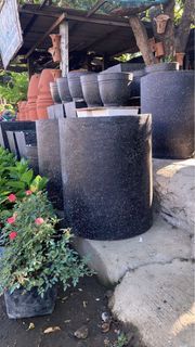 Cement pots (60cm height 51cm upper)