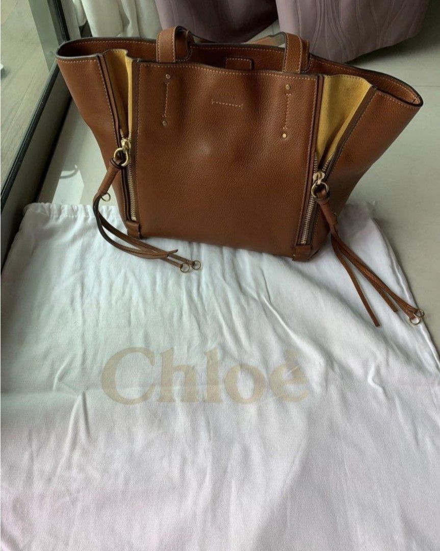 Medium milo calfskin leather tote store