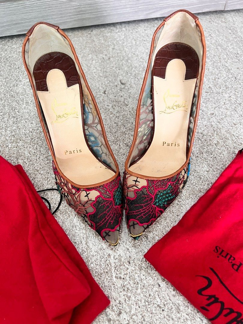 Lace louboutin heels shop